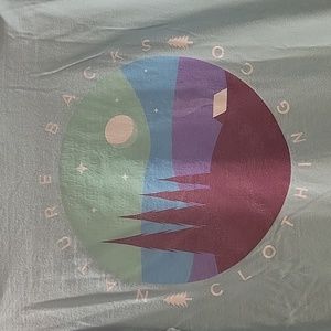 Nature Backs Comfort Colors long sleeve aqua t-shirt - size small